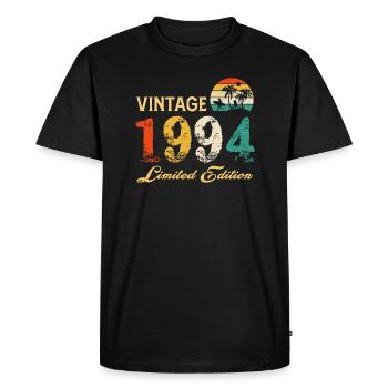 Vintage 1994 Edition Limitée Made In 1994 Anniversaire - T-shirt Premium bio Homme - noir - Devant - Nico (187cm)