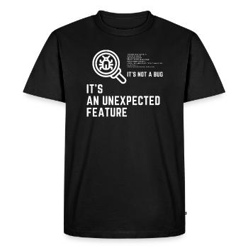 Programmeur Débogage t-shirt homme - T-shirt Premium bio Homme - noir - Devant - Nico (187cm)