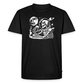 dernier squelette sur Mars - T-shirt Premium bio Homme - noir - Devant - Nico (187cm)