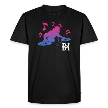 DJ Neonlights - T-shirt Premium bio Homme - noir - Devant - Nico (187cm)
