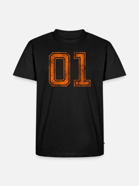 Ducs 01 Général Lee - T-shirt Premium bio Homme - noir