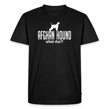 AFGHANE HOUND what else - T-shirt Premium bio Homme - noir - Devant - Nico (187cm)