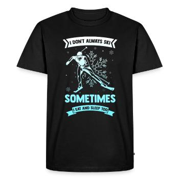 Apres Ski - Men's Premium Organic T-Shirt - black - Front - Nico (187cm)