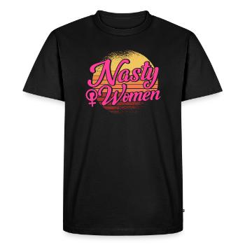 Autonomisation de l’égalité des sexes F - T-shirt Premium bio Homme - noir - Devant - Nico (187cm)