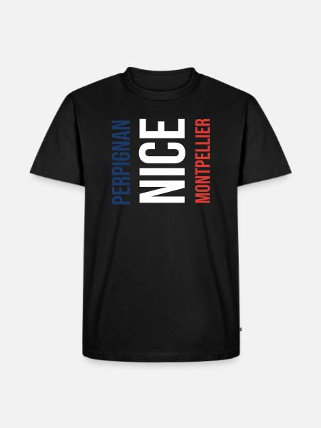 South of France Souvenir - Men's Premium Organic T-Shirt - black