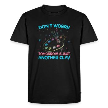 Artist Painter Graphic Just Another Clay Art Gift - Men's Premium Organic T-Shirt - black - Front - Nico (187cm)