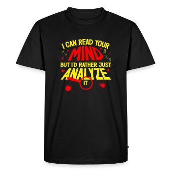 Forensic Psychologist Magnifier Forensic Gift - Men's Premium Organic T-Shirt - black - Front - Nico (187cm)