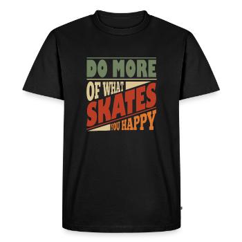 Conception de planche à roulettes pour planche à roulettes - T-shirt Premium bio Homme - noir - Devant - Nico (187cm)