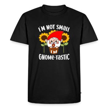 I ́m Not Small Gnome-Tastic Funny Gardening Gnome - Men's Premium Organic T-Shirt - black - Front - Nico (187cm)