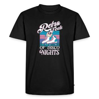 Patins à roulettes Retro Feels Disco Nights Cadeau - T-shirt Premium bio Homme - noir - Devant - Nico (187cm)
