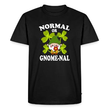 Jardinage de gnome normal ou gnome-na drôle - T-shirt Premium bio Homme - noir - Devant - Nico (187cm)