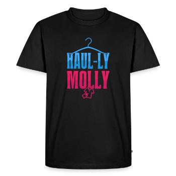 Thrift Shopper Haul-ly Molly Thrift Store - Men's Premium Organic T-Shirt - black - Front - Nico (187cm)