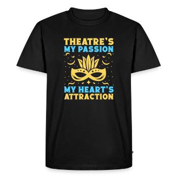 Musical Theatre My Passions Theater Design - Men's Premium Organic T-Shirt - black - Front - Nico (187cm)