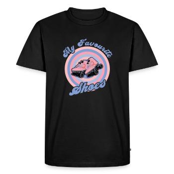 patineur à roulettes mes chaussures patin à roulettes disco - T-shirt Premium bio Homme - noir - Devant - Nico (187cm)
