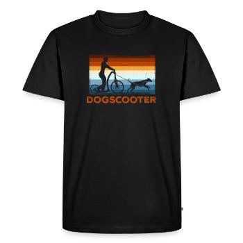 Dogscooter - T-shirt Premium bio Homme - noir - Devant - Nico (187cm)