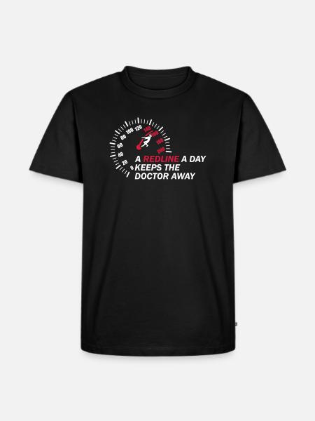 A Redline A Day Car - Men's Premium Organic T-Shirt - black