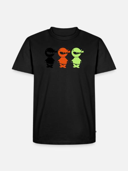ninjas_002 - Men's Premium Organic T-Shirt - black