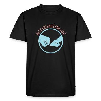 Meilleurs amis - T-shirt Premium bio Homme - noir - Devant - Nico (187cm)