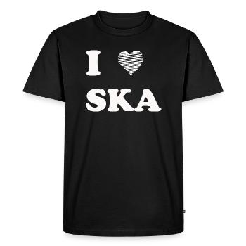 Idée cadeau t-shirt ska musique ragga - T-shirt Premium bio Homme - noir - Devant - Nico (187cm)