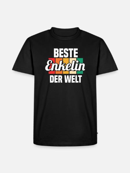 Enkelin - Männer Premium Bio T-Shirt - Schwarz