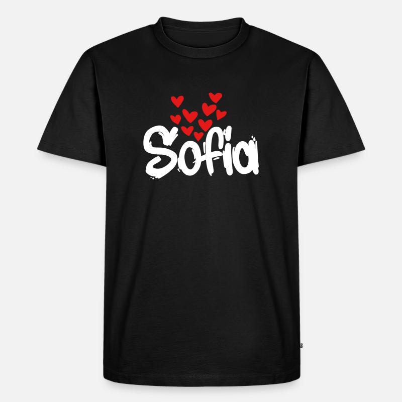 Sofia - Maglietta ecologica premium da uomo - nero