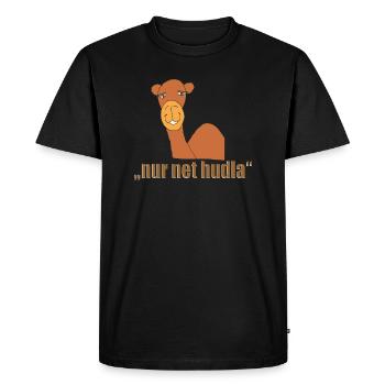 Souabe chameau - T-shirt Premium bio Homme - noir - Devant - Nico (187cm)