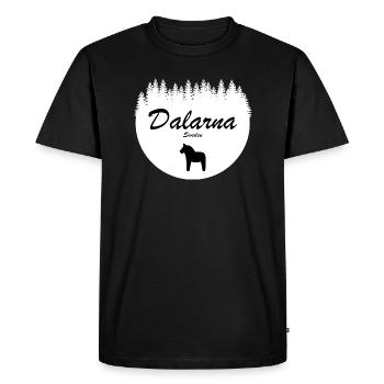 Dalarna Dala Horse Sweden Holiday Sticker North - Men's Premium Organic T-Shirt - black - Front - Nico (187cm)
