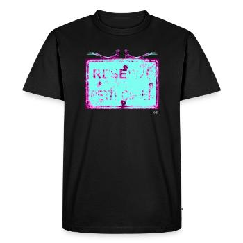 RéservePetitGibier - T-shirt Premium bio Homme - noir - Devant - Nico (187cm)