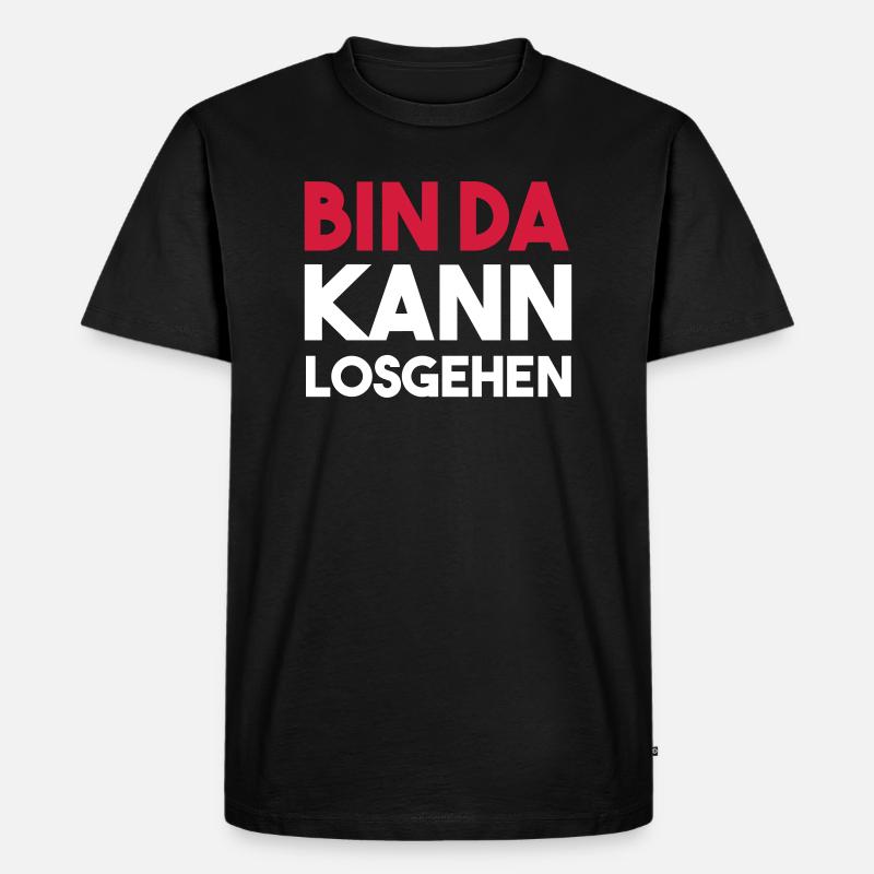 BIN DA can get started - Men's Premium Organic T-Shirt - black