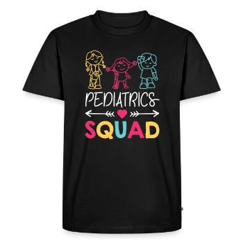 Pediatrics Squad Nurse Medical Care Children Gift - Men's Premium Organic T-Shirt - black - Front - Nico (187cm)