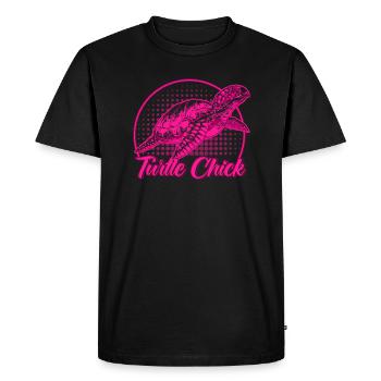 Turtle Lovers Sea Turtles Shieldkr - Men's Premium Organic T-Shirt - black - Front - Nico (187cm)