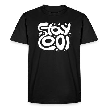 Restez au frais - T-shirt Premium bio Homme - noir - Devant - Nico (187cm)