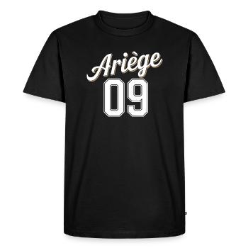 Ariège 09 - T-shirt Premium bio Homme - noir - Devant - Nico (187cm)