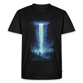 UAP Encounter - Men's Premium Organic T-Shirt - black - Front - Nico (187cm)