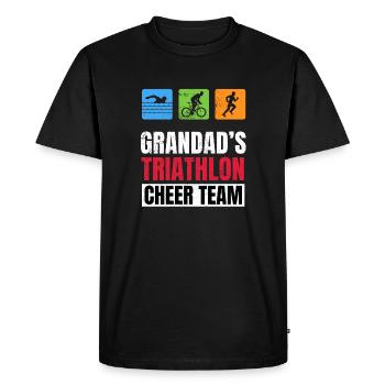 Grandads Triathlon Supporters Family Cheer - T-shirt Premium bio Homme - noir - Devant - Nico (187cm)