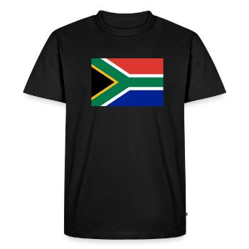 Drapeau sud afrique - T-shirt Premium bio Homme - noir - Devant - Nico (187cm)