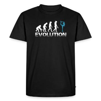 Evolution Patinage artistique Glace - T-shirt Premium bio Homme - noir - Devant - Nico (187cm)