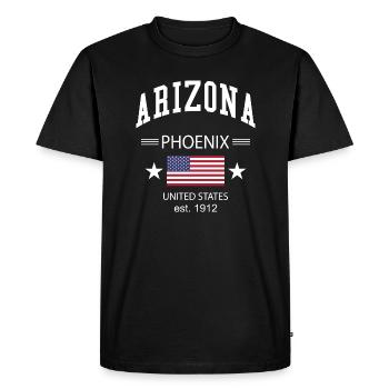 Arizona - T-shirt Premium bio Homme - noir - Devant - Nico (187cm)