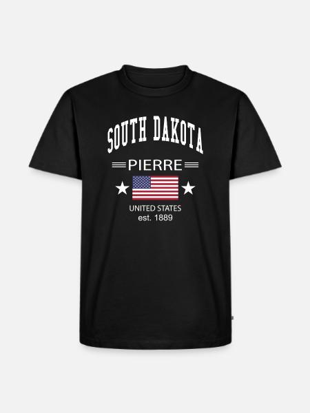 South Dakota - Men's Premium Organic T-Shirt - black