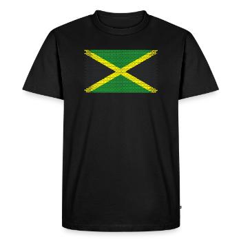 coeur jamaïque jamaïque rasta saveur jamaïcaine ragga - T-shirt Premium bio Homme - noir - Devant - Nico (187cm)