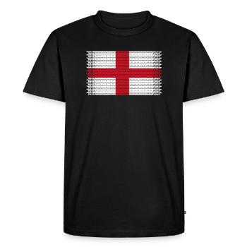 coeur angleterre londres amour anglais anglais saveur anglaise - T-shirt Premium bio Homme - noir - Devant - Nico (187cm)