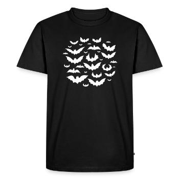 Chauves-souris - T-shirts, sweat-shirts, chapeaux et sacs à dos - T-shirt Premium bio Homme - noir - Devant - Nico (187cm)