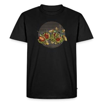 Chestnuts - Men's Premium Organic T-Shirt - black - Front - Nico (187cm)