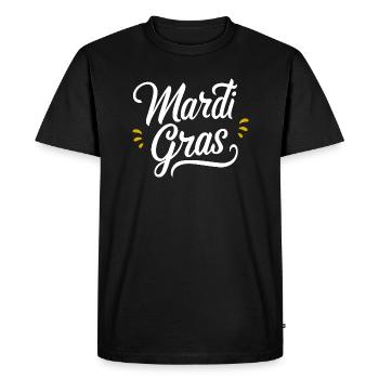 Mardi Gras - T-shirt Premium bio Homme - noir - Devant - Nico (187cm)