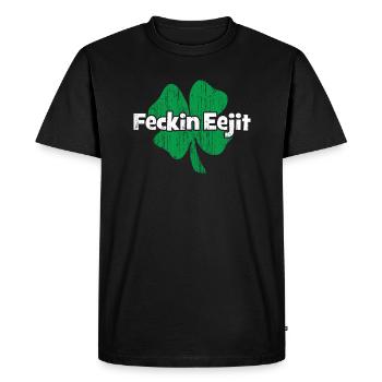 Irish fecking Eejit - T-shirt Premium bio Homme - noir - Devant - Nico (187cm)