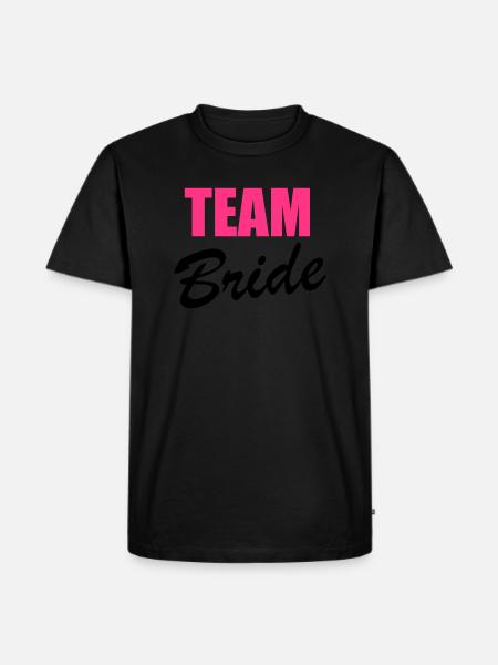 Team Bride - Men's Premium Organic T-Shirt - black