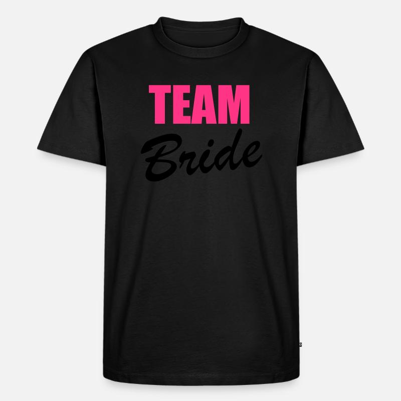 Team Bride - Männer Premium Bio T-Shirt - Schwarz