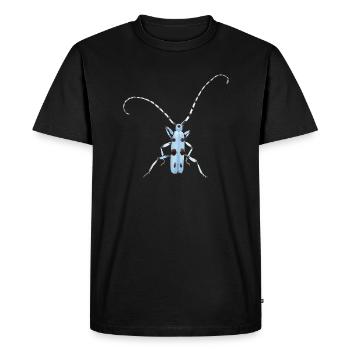 Blaues Insekt mit Punkten Geschenk Fühler - Männer Premium Bio T-Shirt - Schwarz - Vorne - Nico (187cm)