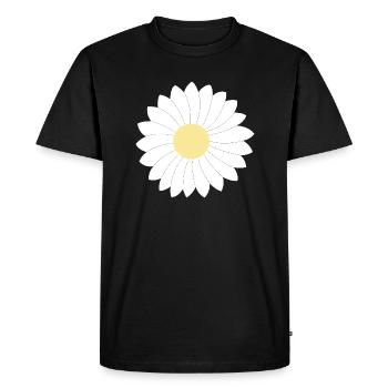 Pâquerette - T-shirt Premium bio Homme - noir - Devant - Nico (187cm)