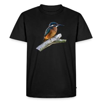 Martin-martin sur la branche - T-shirt Premium bio Homme - noir - Devant - Nico (187cm)